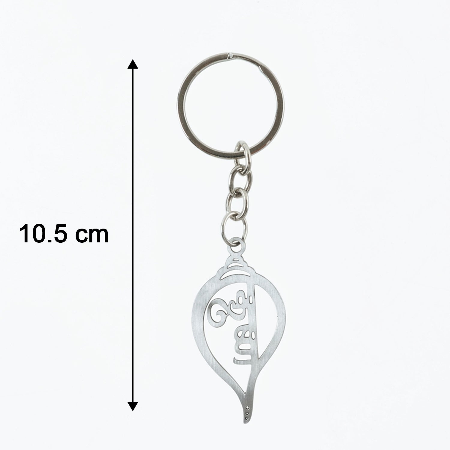Premium Metal Shankh Krishna Keychain 1 Pc